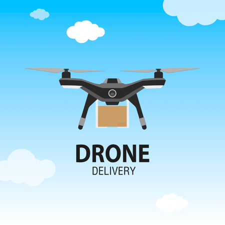 Drone delivery  Illustration