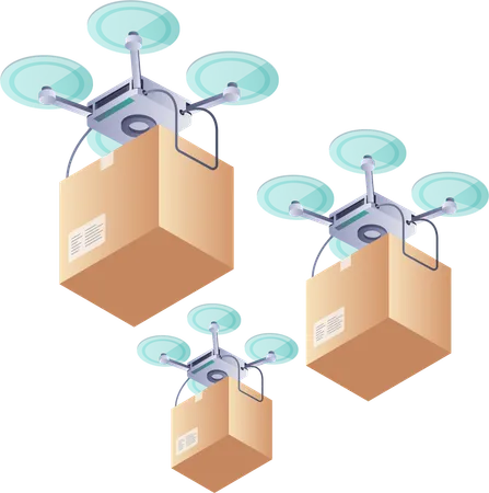 Drone Delivery Innovations  Illustration