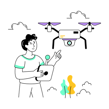 Drone operator  Illustration
