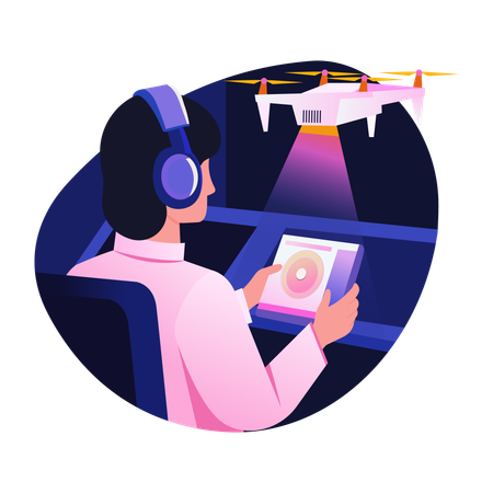 Drone Operator  Illustration