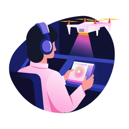 Drone Operator  Illustration