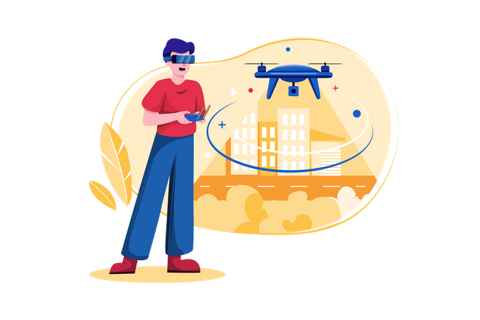 Drone technology Illustration