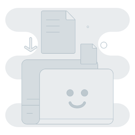 Drop File  Illustration