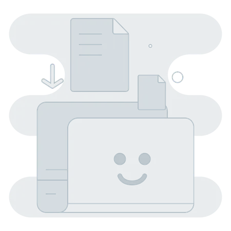 Drop File  Illustration