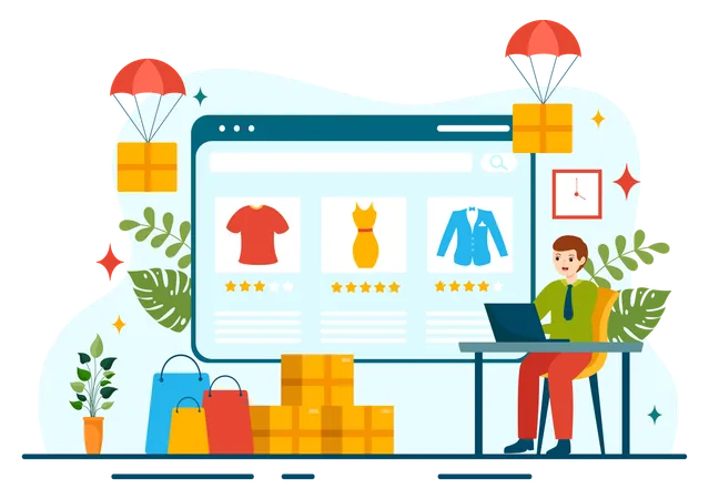 Dropshipping Business  Illustration