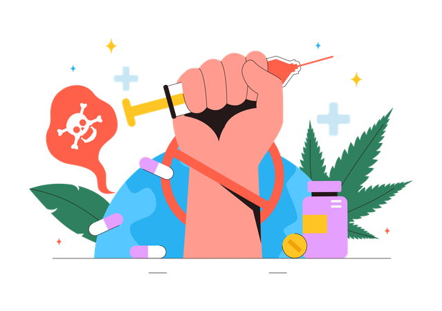 Drug Abuse and Illicit Trafficking  Illustration