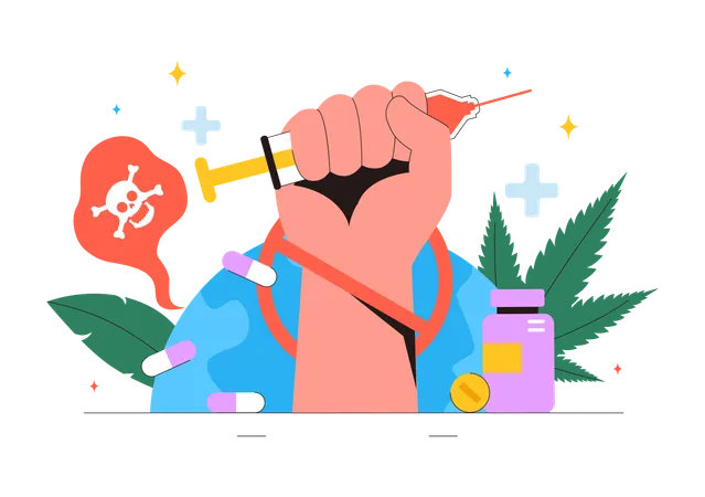 Drug Abuse and Illicit Trafficking  Illustration