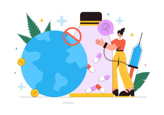 Drug Abuse and Illicit Trafficking  Illustration