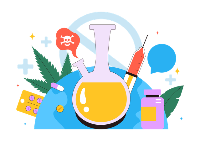 Drug Abuse and Illicit Trafficking  Illustration