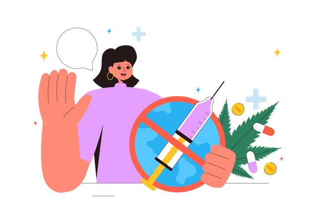 Drug Abuse and Illicit Trafficking  Illustration