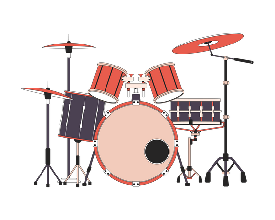 Drum Set  Illustration