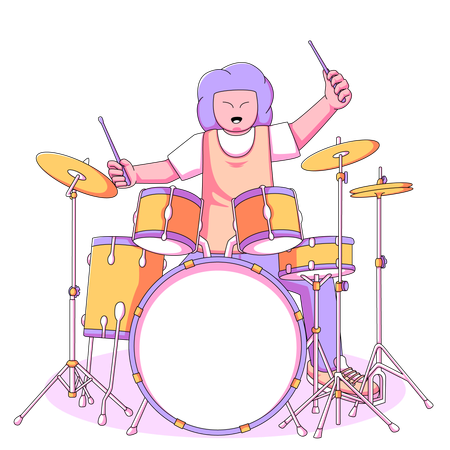 Drummer  Illustration