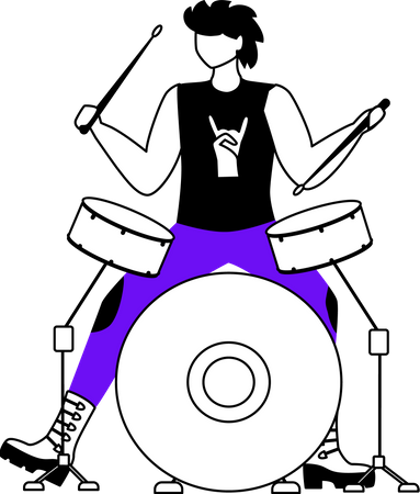 Drummer  Illustration