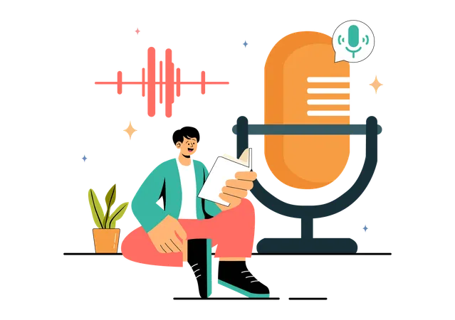 Dubbing and Voice Acting  Illustration