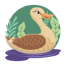 illustration duck