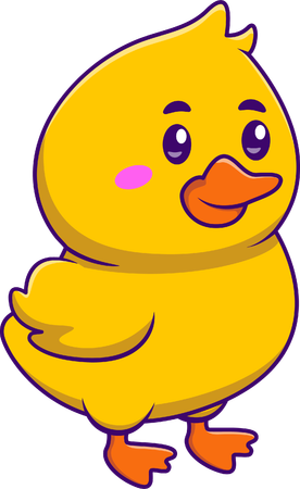 Duck Standing  Illustration