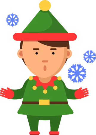 Elfo de Natal  Ilustração