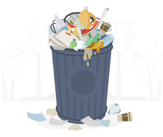 Dustbin  イラスト
