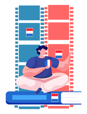 Dutch language courses  Illustration