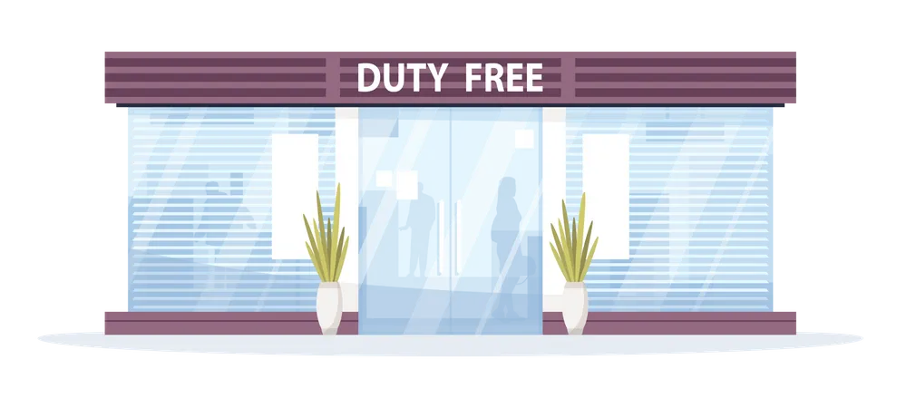 Duty free shop  Illustration