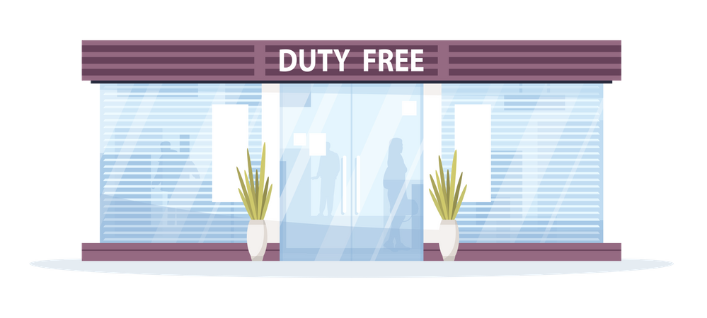 Duty free shop  Illustration