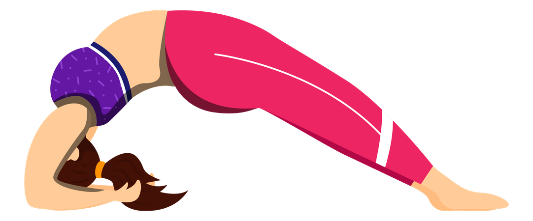 Dwi Pada Viparita Dandasana  Illustration