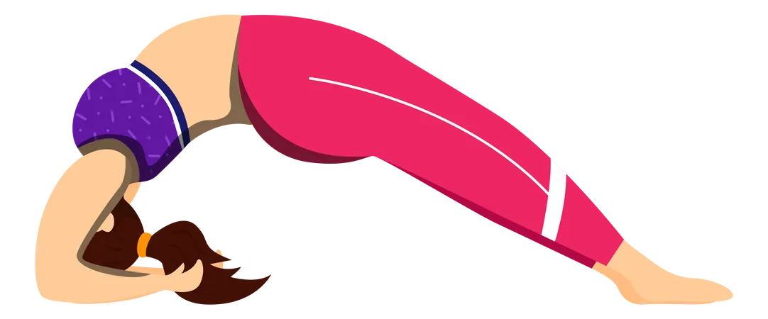 Dwi Pada Viparita Dandasana  Illustration