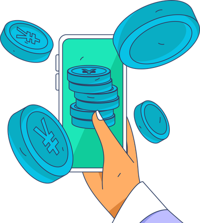 E Banking App  Illustration