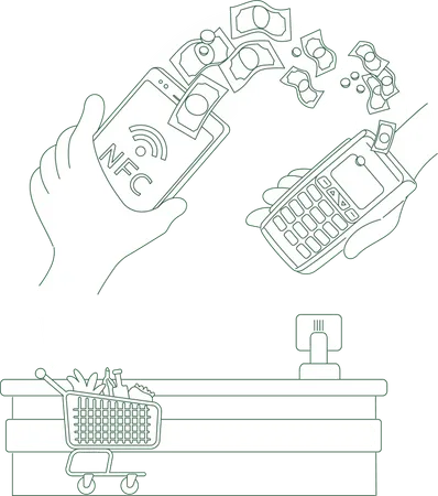 E-Pay-Terminal  Illustration