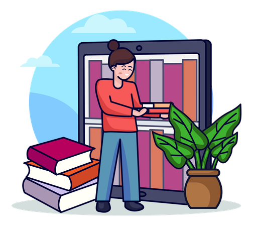 E-books  Illustration