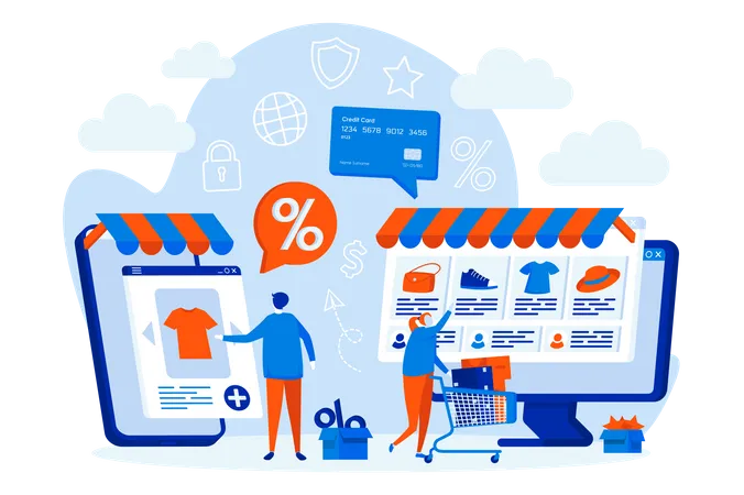 E-commerce  Illustration