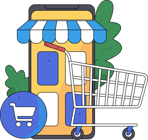 E-Commerce-Anwendung  Illustration