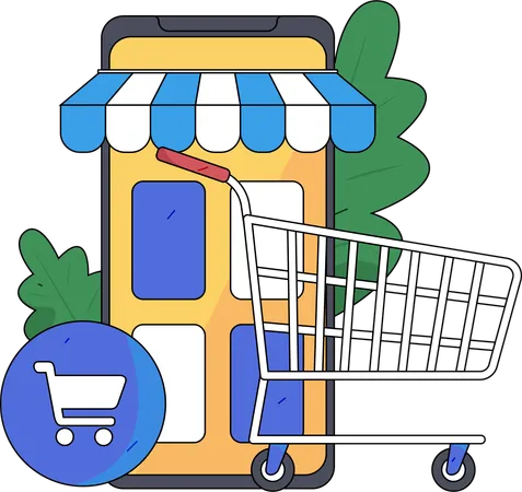 E-Commerce-Anwendung  Illustration