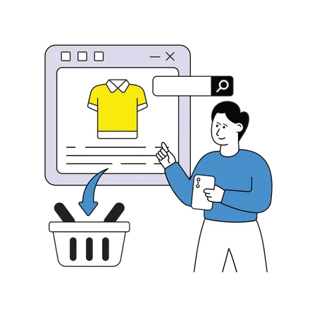 E-Commerce-Anwendung  Illustration