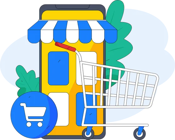 E-commerce application  Illustration