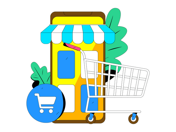 E-commerce application  Illustration