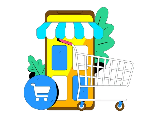 E-commerce application  Illustration