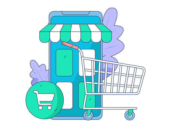 E-commerce application  Illustration