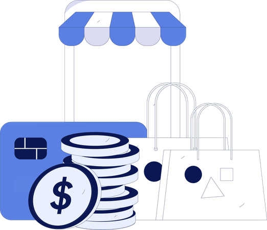 E Commerce Checkout  Illustration