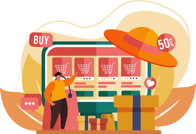 E Commerce  Illustration