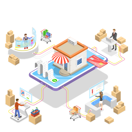 E-commerce  Illustration