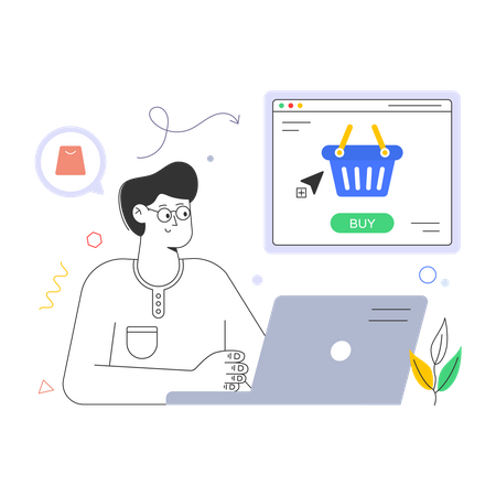 E Commerce  Illustration