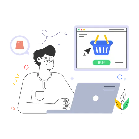 E Commerce  Illustration