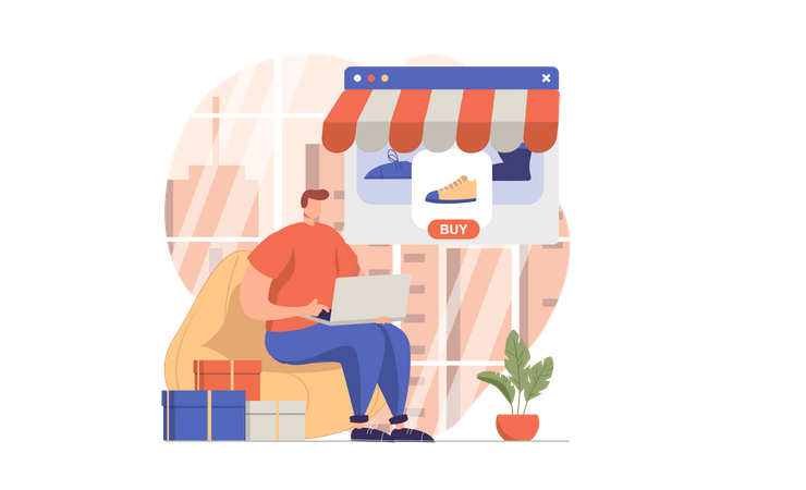 E Commerce  Illustration