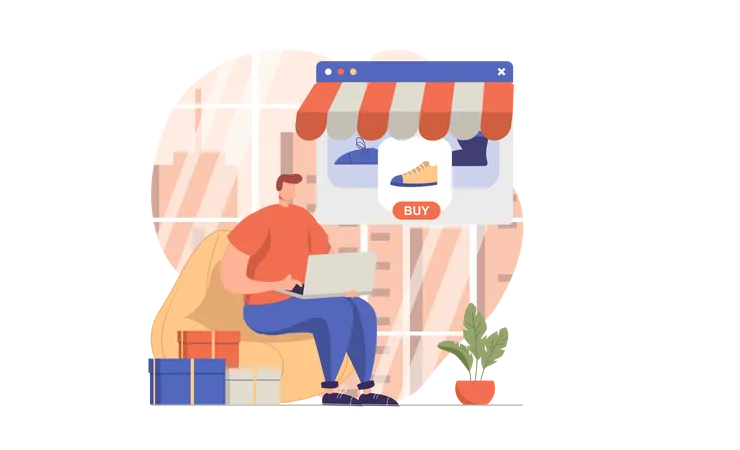 E Commerce  Illustration