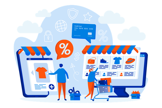 E-commerce  Illustration