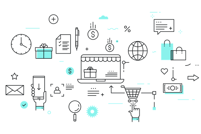 E-commerce  Illustration