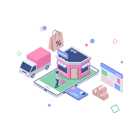 E-Commerce  Illustration