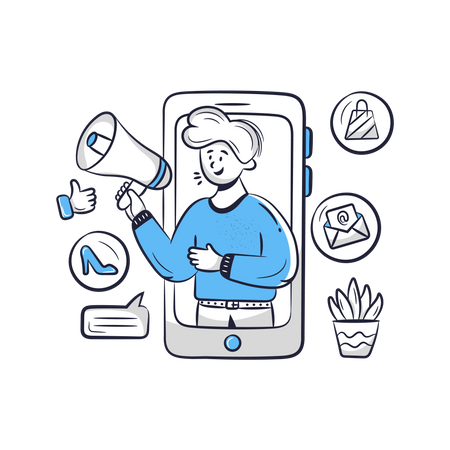 E-Commerce-Marketing  Illustration