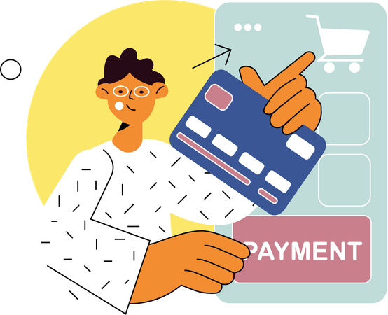 E Commerce Payment  Illustration